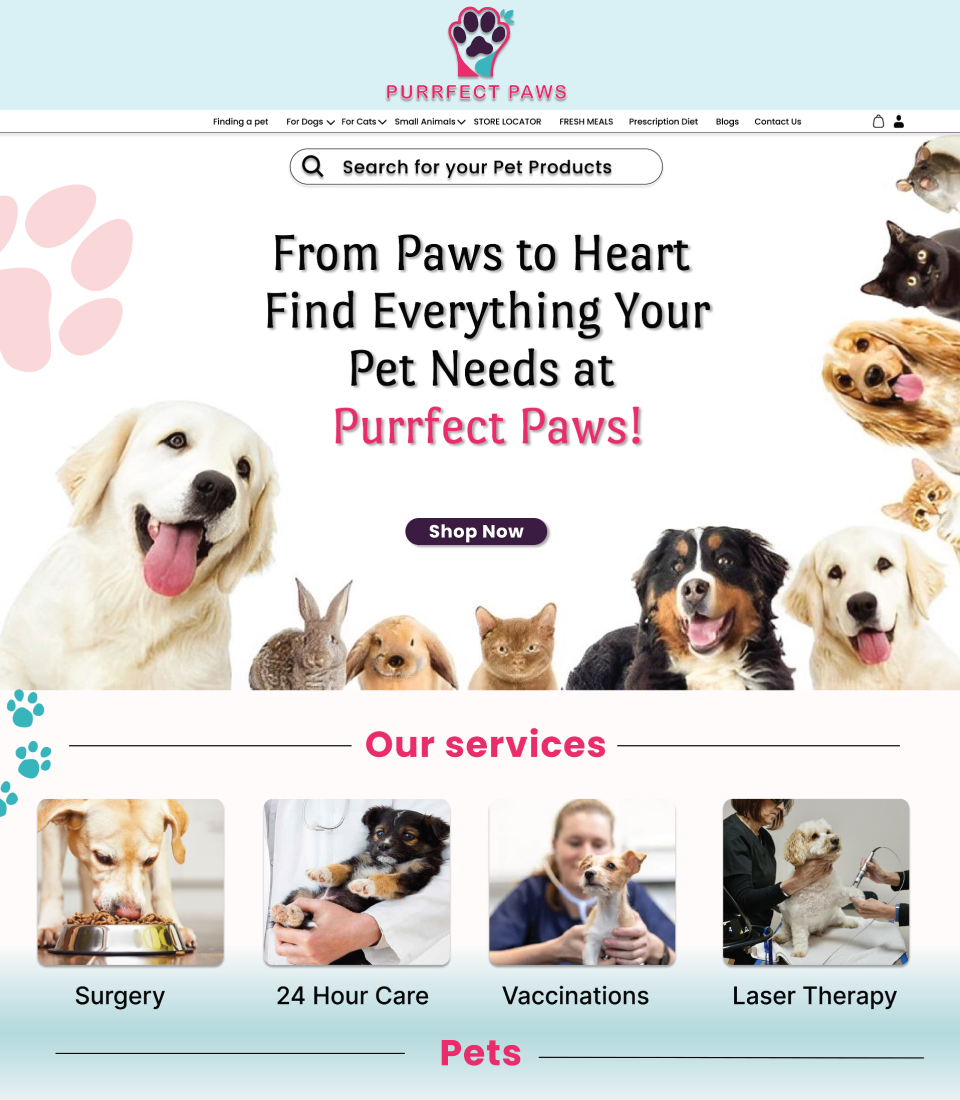 Purrfect Paws - Premium Pet Products Store