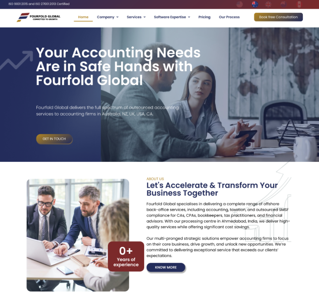 Web Development Solutions for a Leading Sydney Accounting Practice