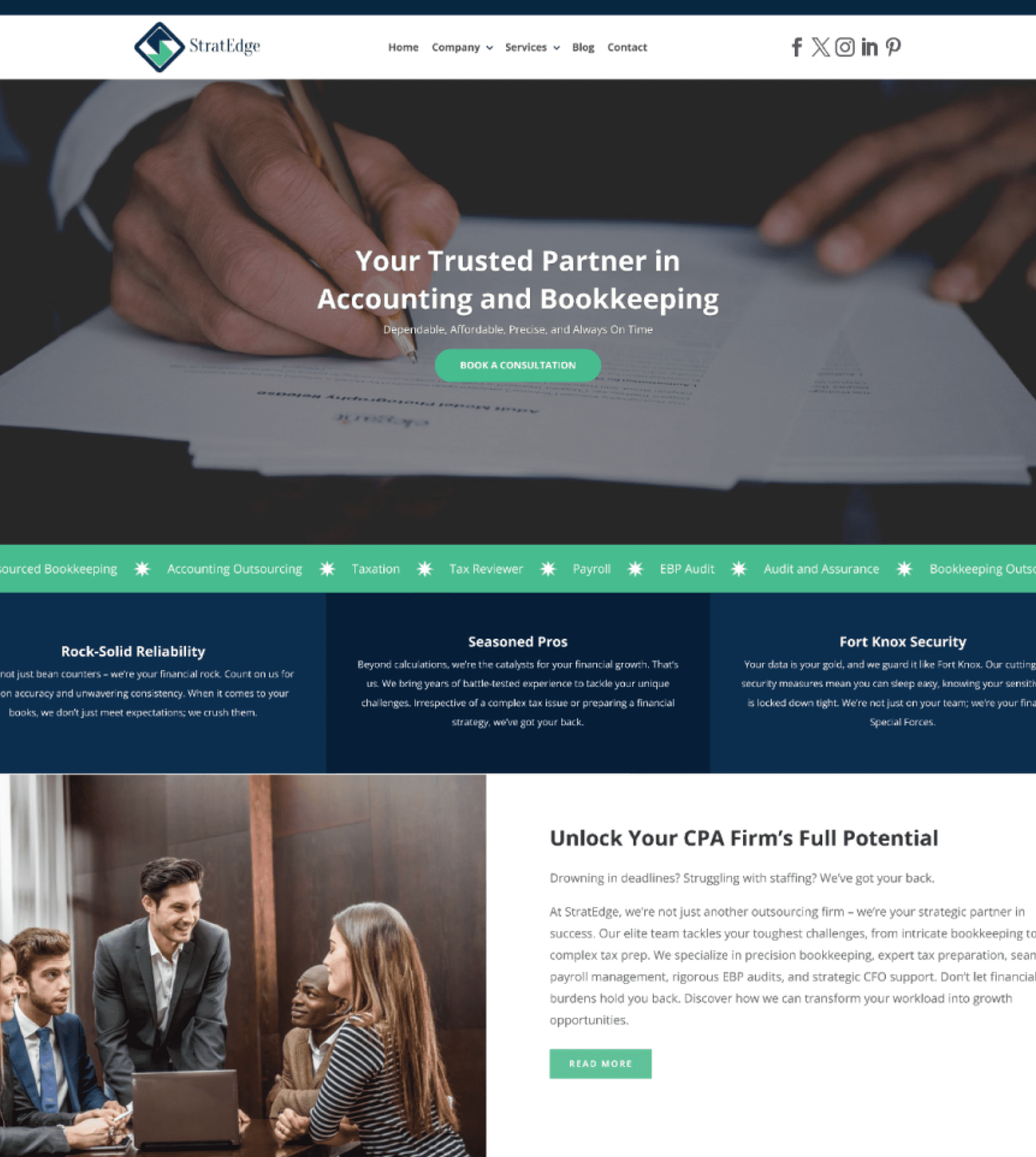 StratEdge Tax & Accounting - A Seamless Digital Experience