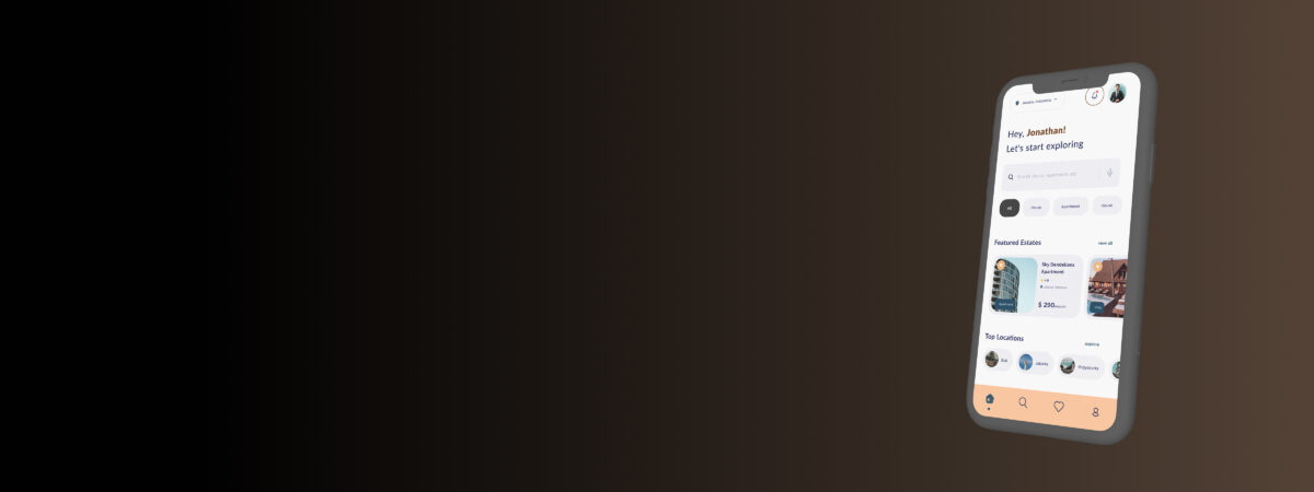 Custom Real Estate Mobile App Development for EstateLink